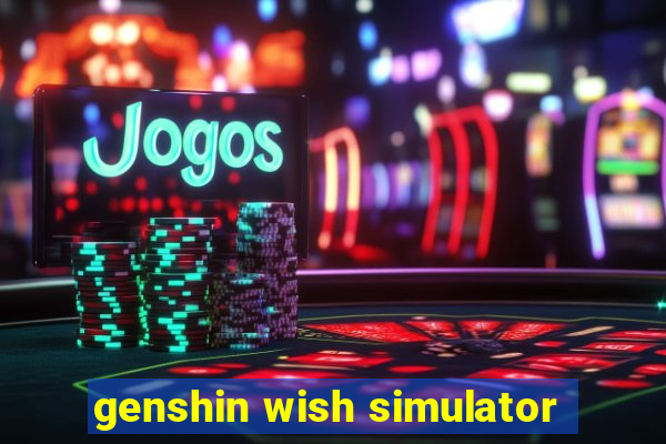 genshin wish simulator